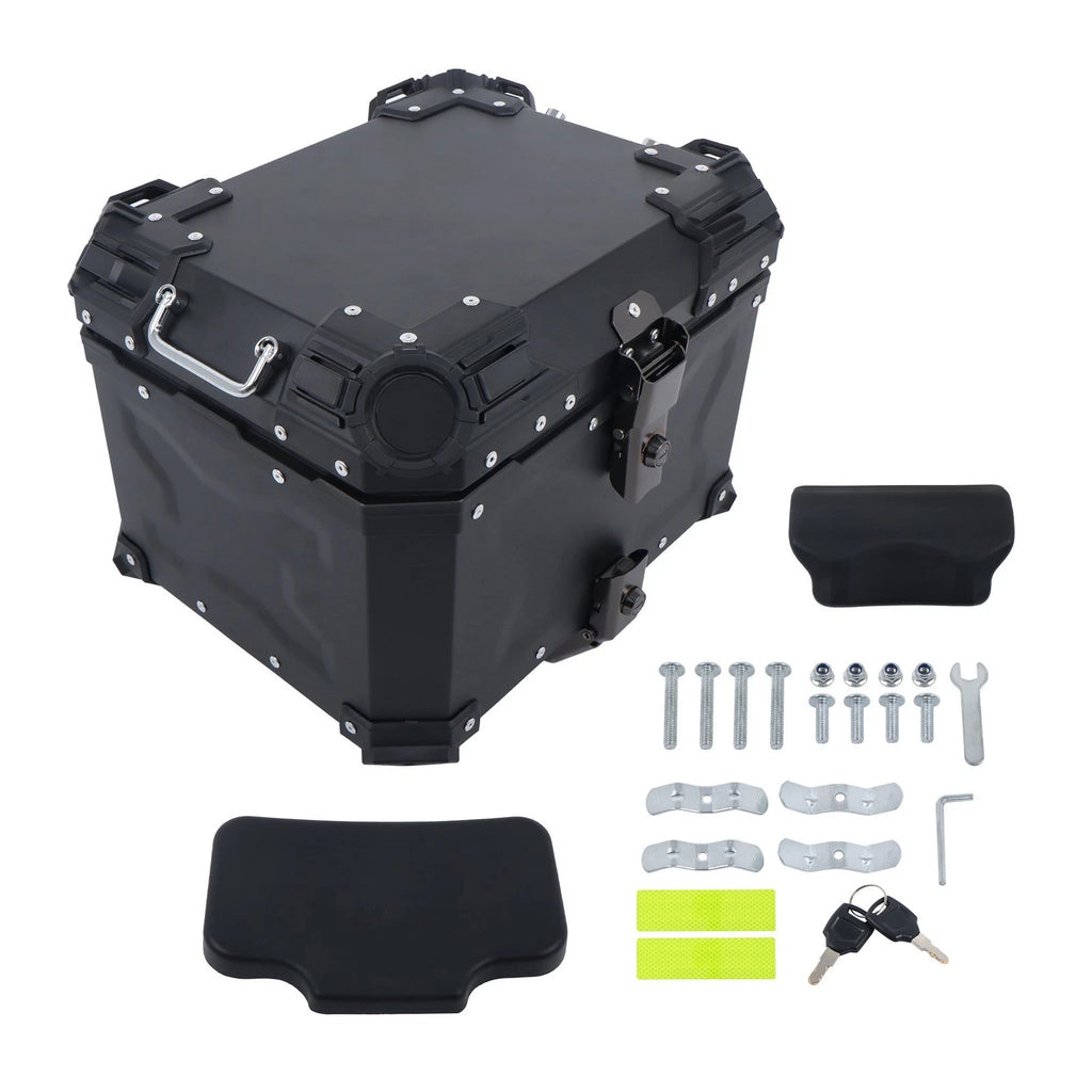45L Waterproof Motorcycle Top Box with Safety Lock for Universal Models