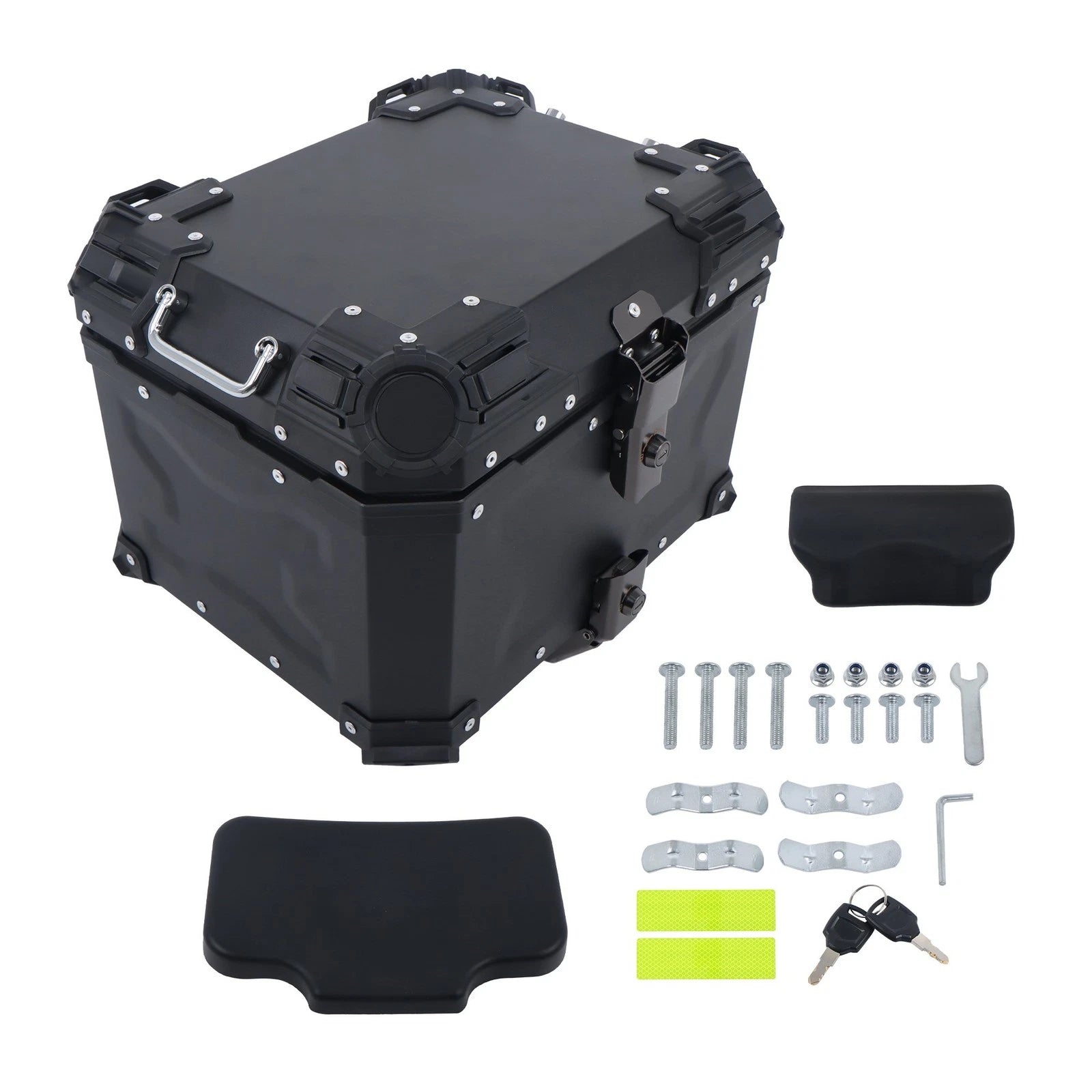 45L Waterproof Motorcycle Top Box with Safety Lock for Universal Models