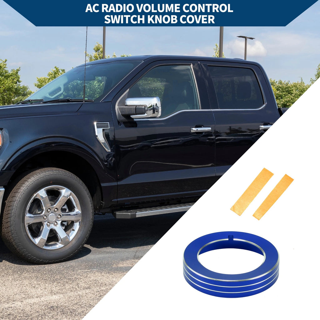 Headlight Switch Knob Cover Ring for Ford Mustang (2015–2020) Blue