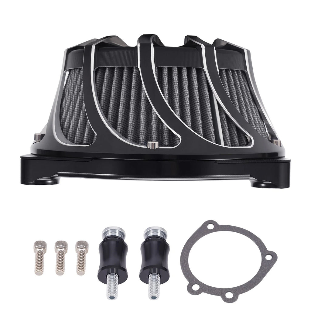 Chrome Air Filter Assembly for Harley Touring Dyna (2000–2017)
