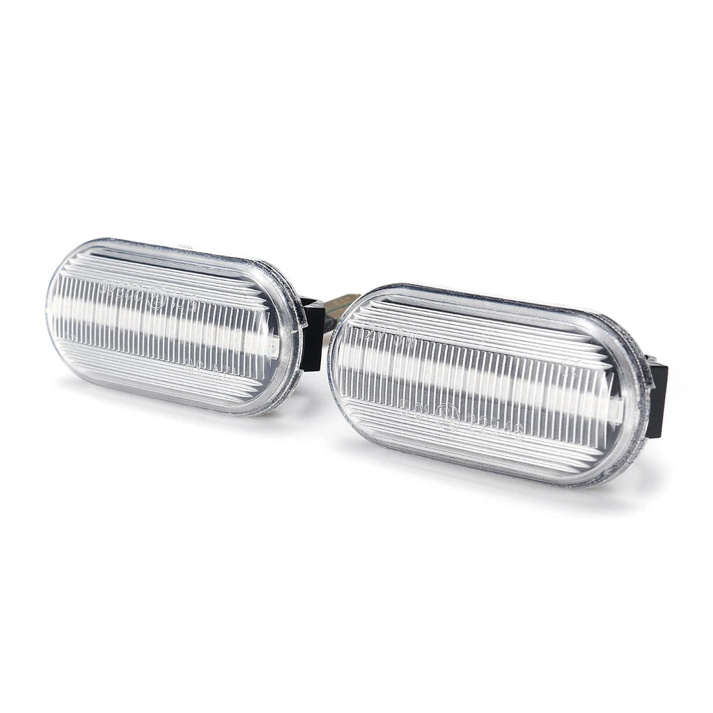 2X Clear LED Fender Side Marker Light for Nissan 350Z, Navara, Pathfinder D40 (2005–2015)