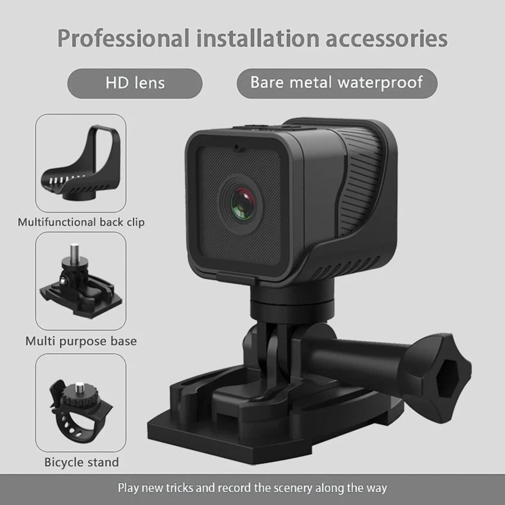1080P HD Motorcycle Sports Camera Dash Cam Action DVR for Bikes