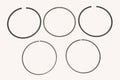 WSM Piston Rings for Kawasaki 400 Bayou/Prairie (1993–2002) 1.5mm Over - 51-251-09