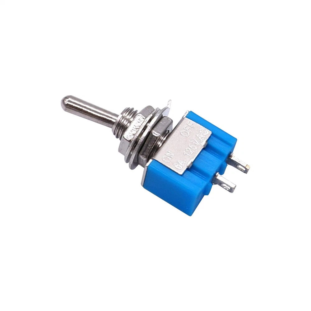 New 6A 125V Mini Toggle Switch 2-Pin 2 Position ON/Off Miniature Toggle Switch