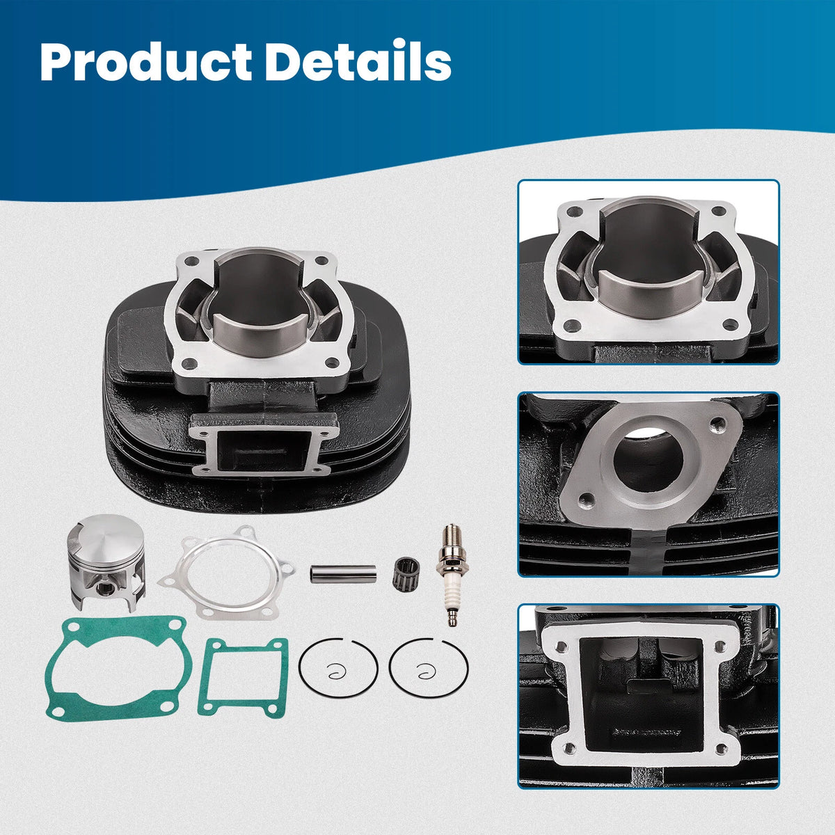 Top End Kit Set for Yamaha Blaster YFS200 (1988–2006) - Cylinder Piston Gasket