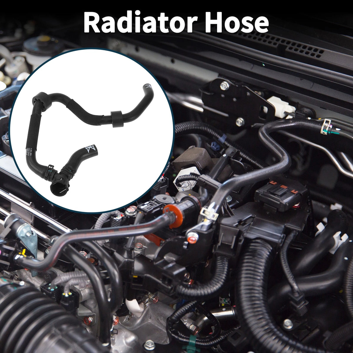 Radiator Hose Coolant Pipe for Volkswagen Golf Alltrack 1.8L (2017–2019) Rubber