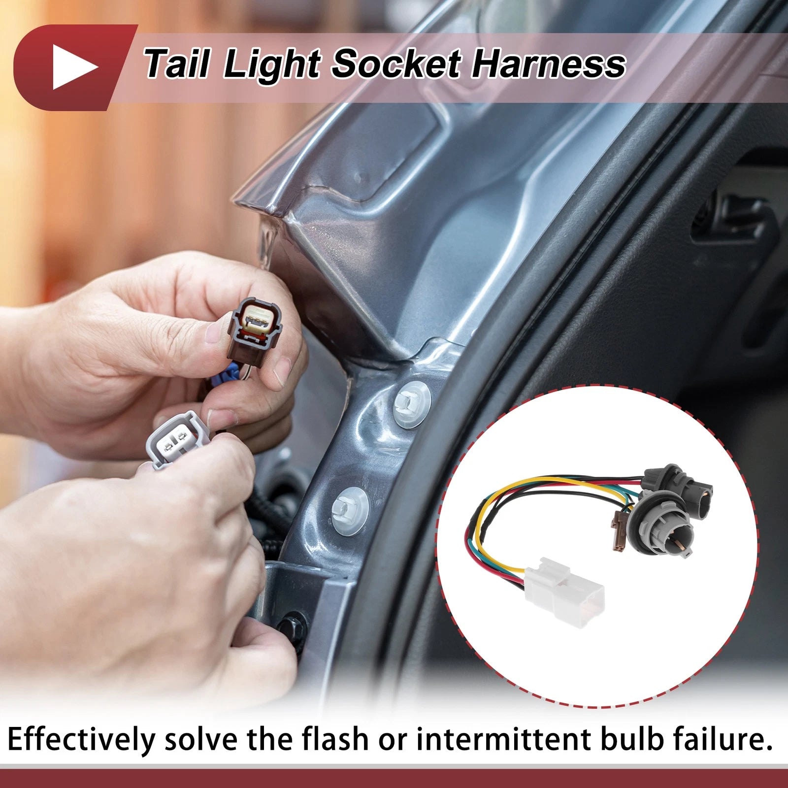 Tail Light Socket Wiring for Kia Optima (2016–2020) No. 92480D5000Q QK