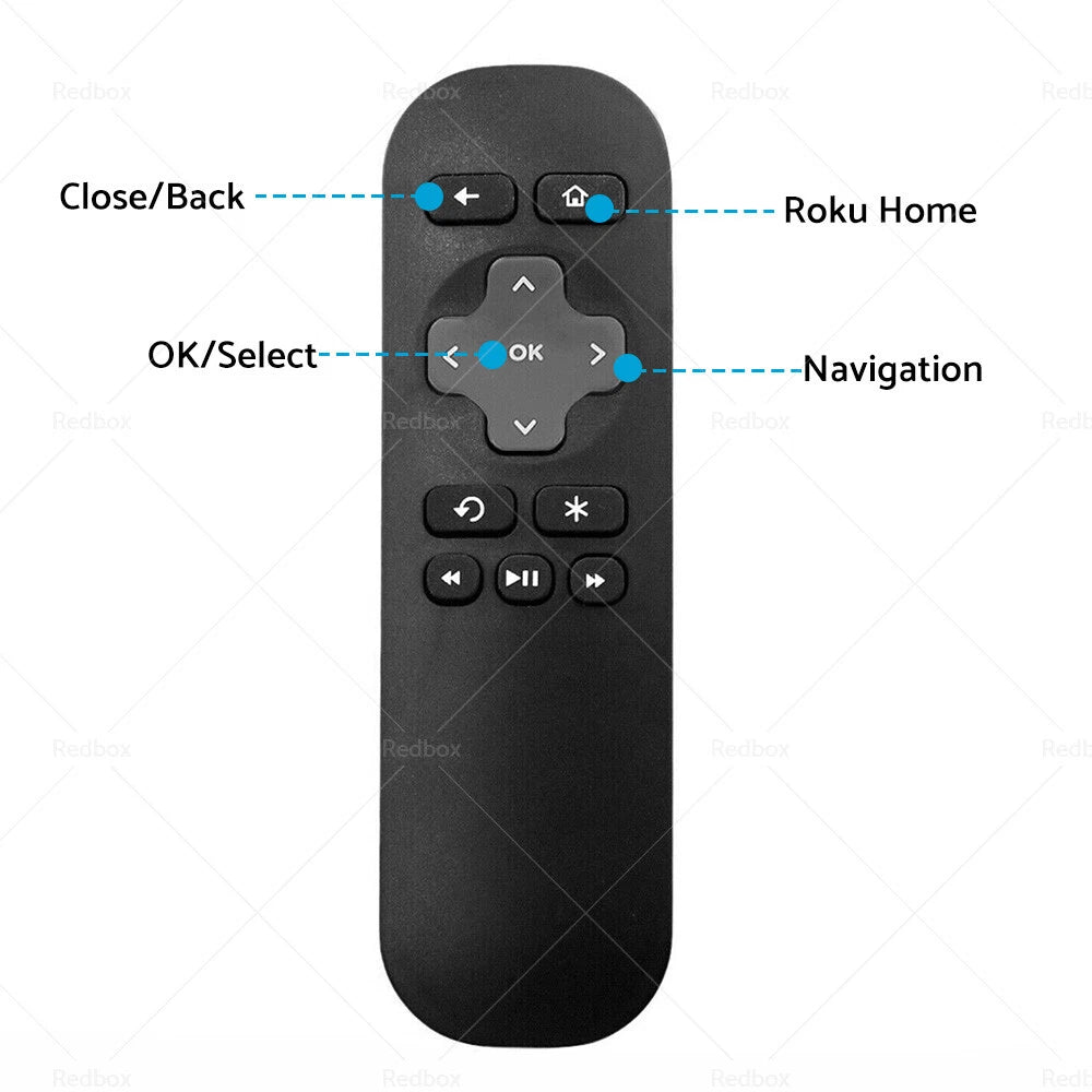 2X Remote Control Replacement for Roku 1 2 3 4 Telstra TV 1 2