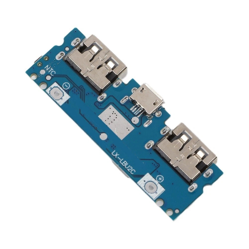Power Bank Control Board PCB for 3.7V Battery Integration (5.53 x 1.9 cm)