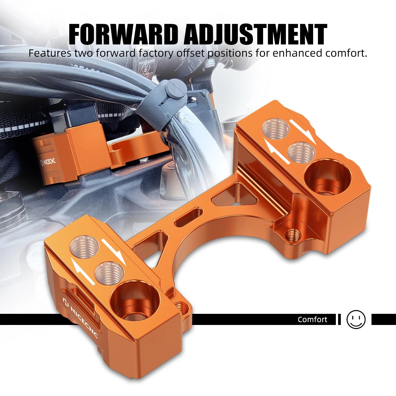 1" Handlebar Riser for KTM 890 Adventure (2021–2024)