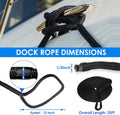 Set of 4 Double Braid Nylon Dock Lines for Boat (25FT, 1/2 inch)