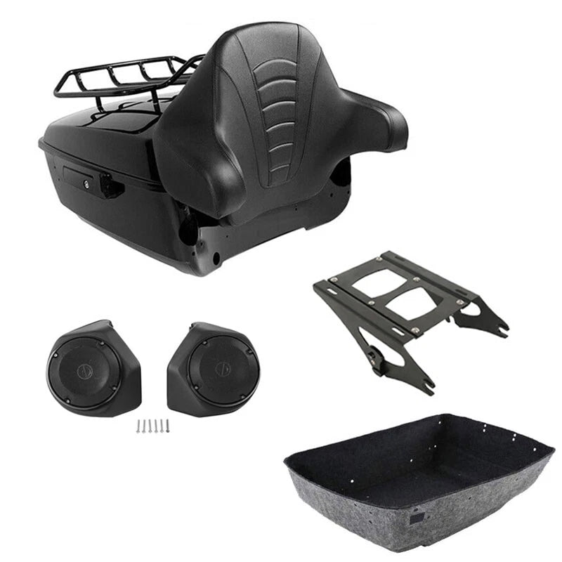 Trunk Rack Backrest Speakers for Harley CVO Street Glide (2014–2026)