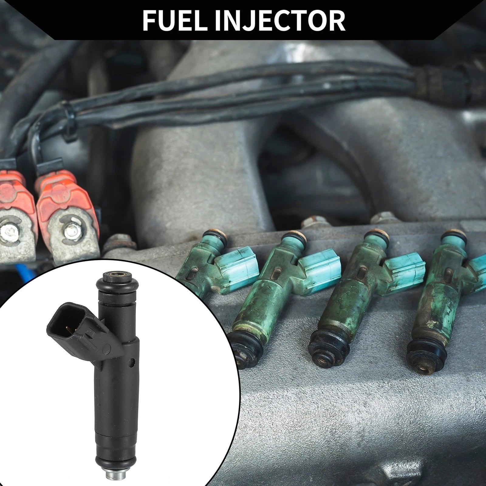 Fuel Injector Replacement for Ford Ranger 2001–2003 3.0L (Black)