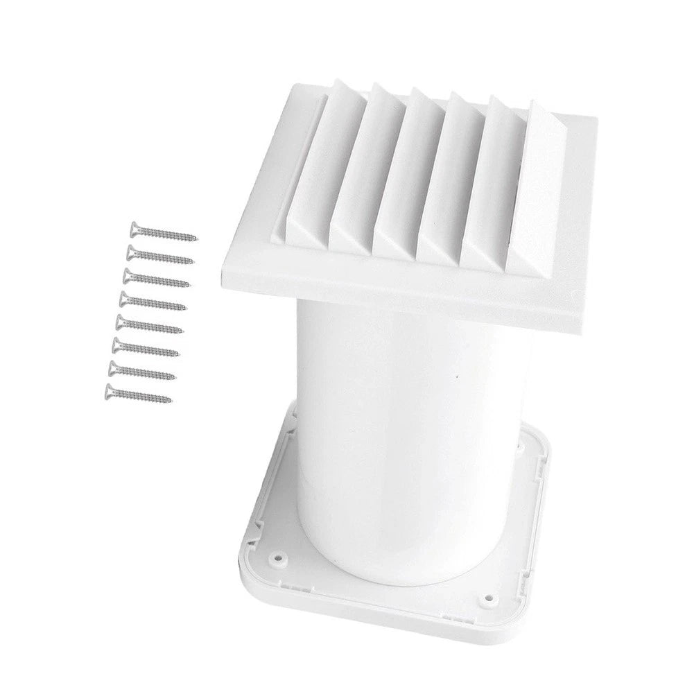 Adjustable Length Wall Air Cap for Brick or Concrete Walls