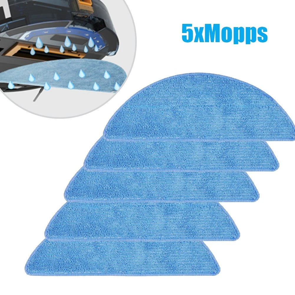 5pcs Mop Cloths for Tesvor M1 S6 S4 Vacuum Cleaner (Washable)