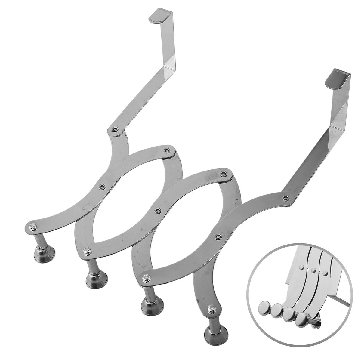 Sleek Stainless Steel Drying Rack for Easy Organization