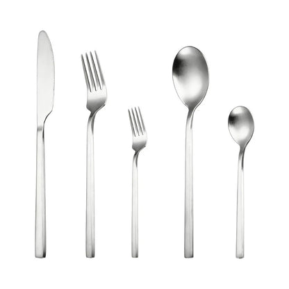 Square Handle Cutlery Set for Comfortable Eating Experience