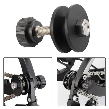Bike Chain Holder Tool with Anti Jumping Design for Bicycle Cleaning