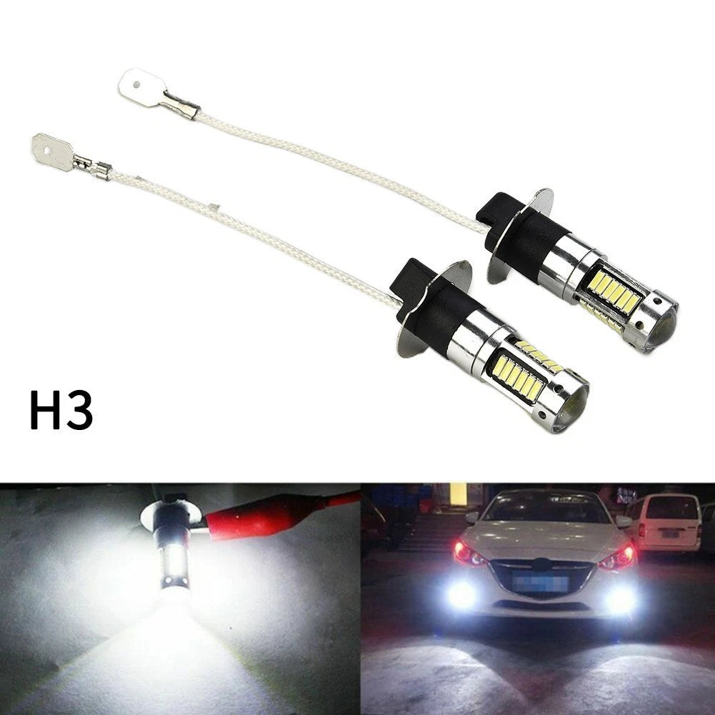 2X H3 LED Fog Light Bulbs for
