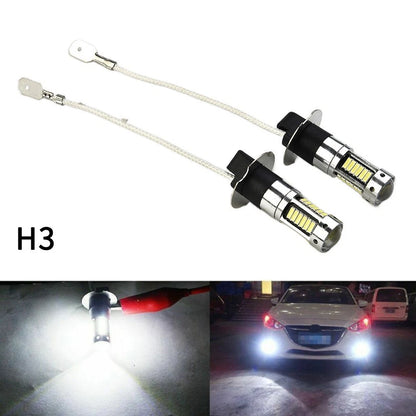 2X H3 LED Fog Light Bulbs for