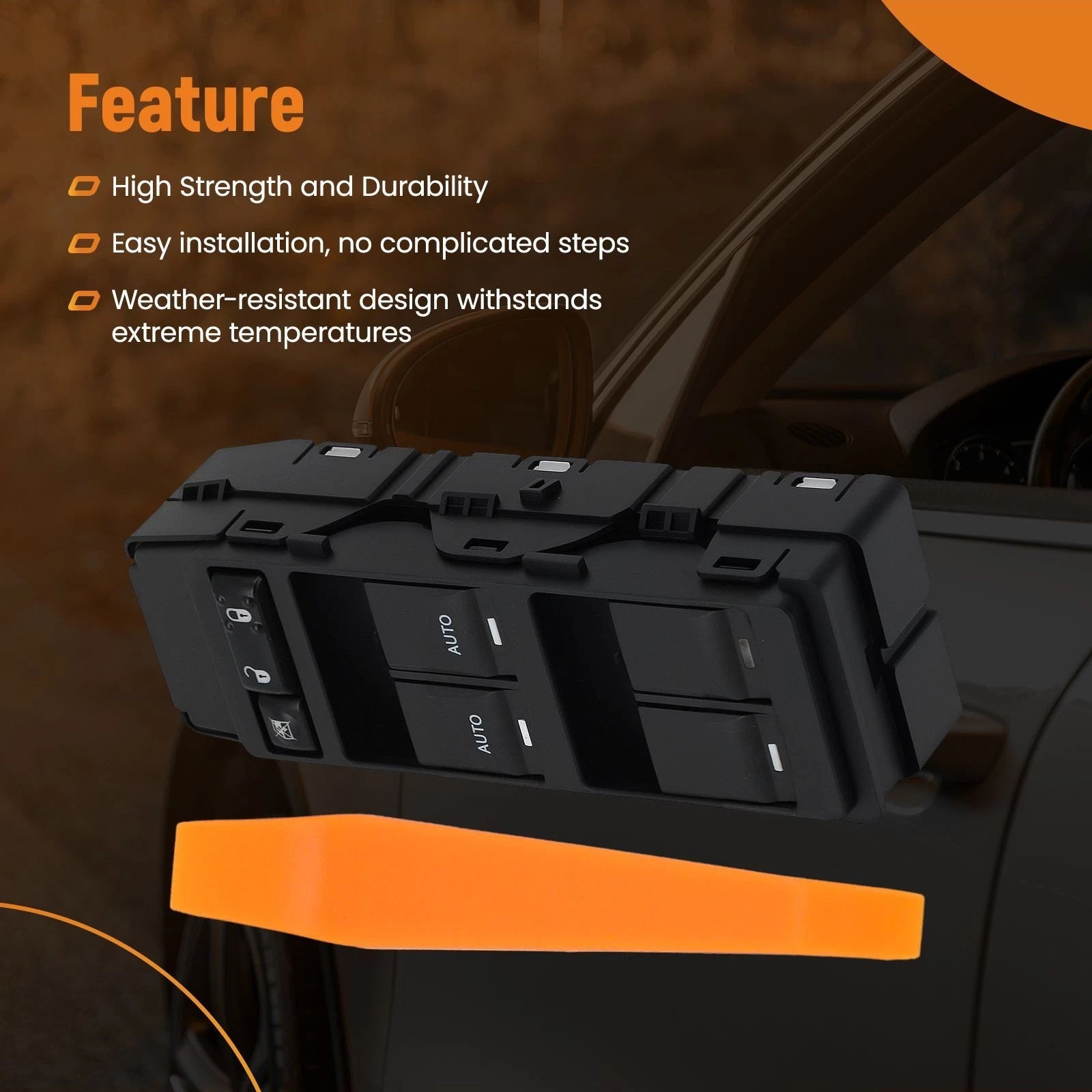 Front Left Power Switch for Jeep Commander XK (2006–2010) DWS1384 Auto Down