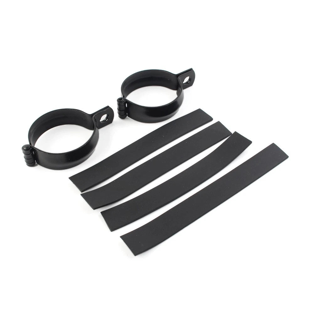 2X Motorcycle Front Fork Clamp Turn Signal Light Mount Bracket 52MM-60MM