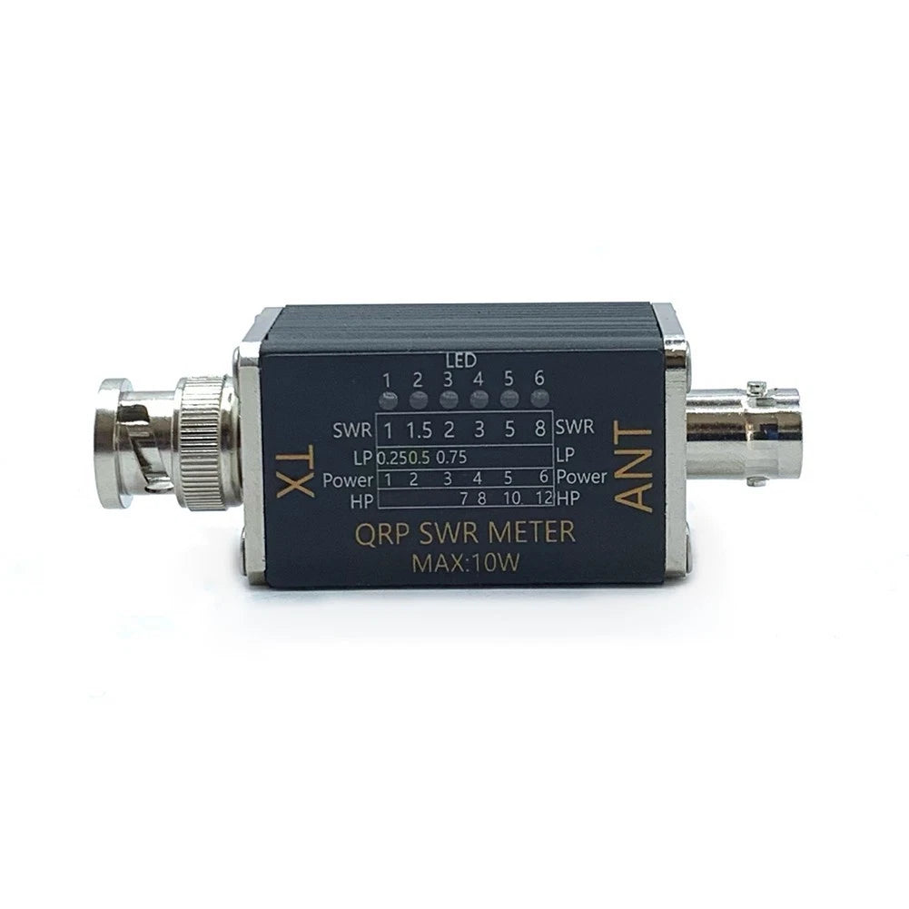 Portable SWR Power Meter with LED Lights for Signal Quality Assessment