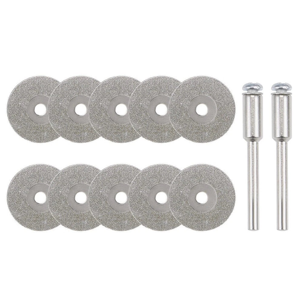12Pcs Cutting Disc Set for Rotary Tool - Glass, Tile, Metal