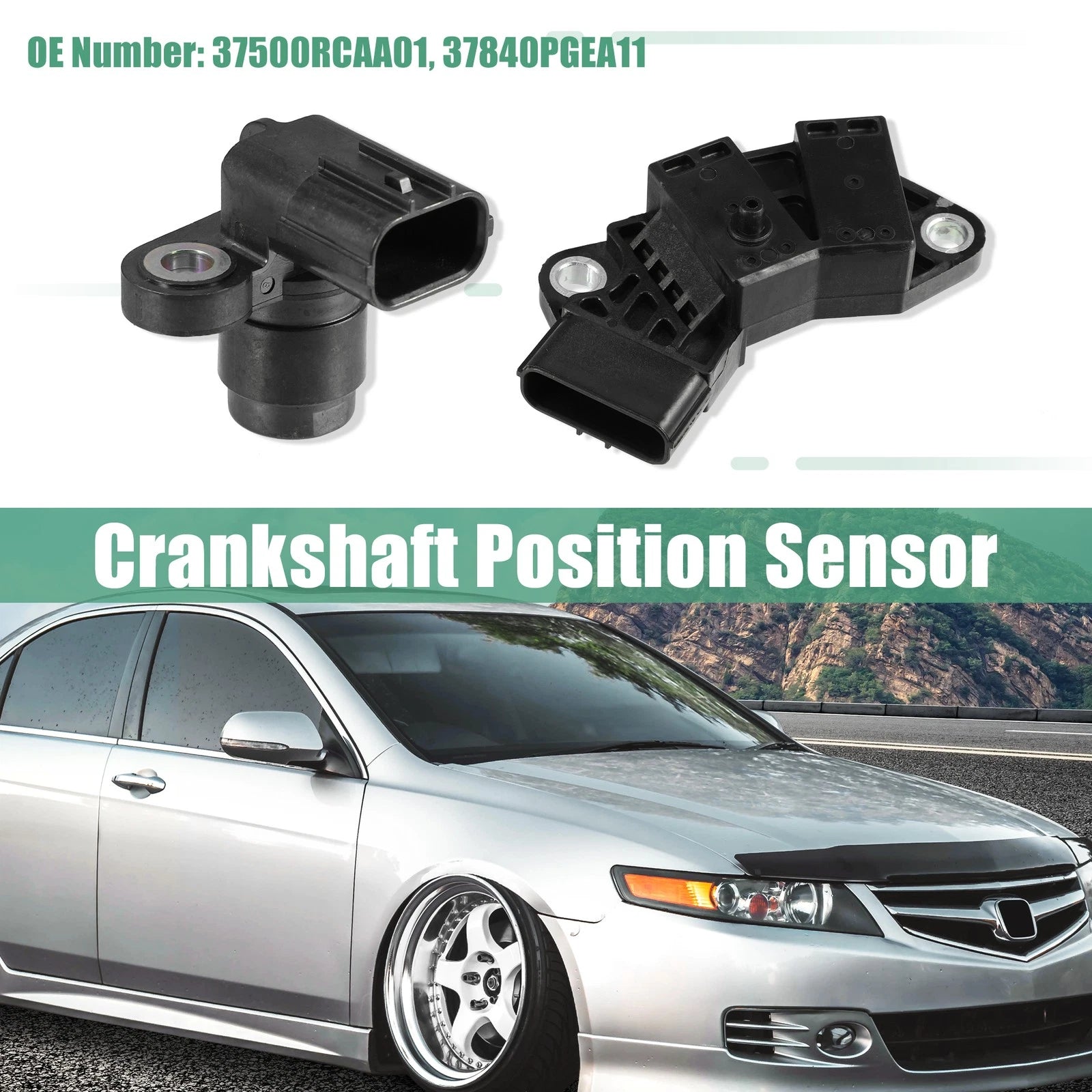Crankshaft Position Sensor Replacement 2pc for Acura MDX (2003–2009)