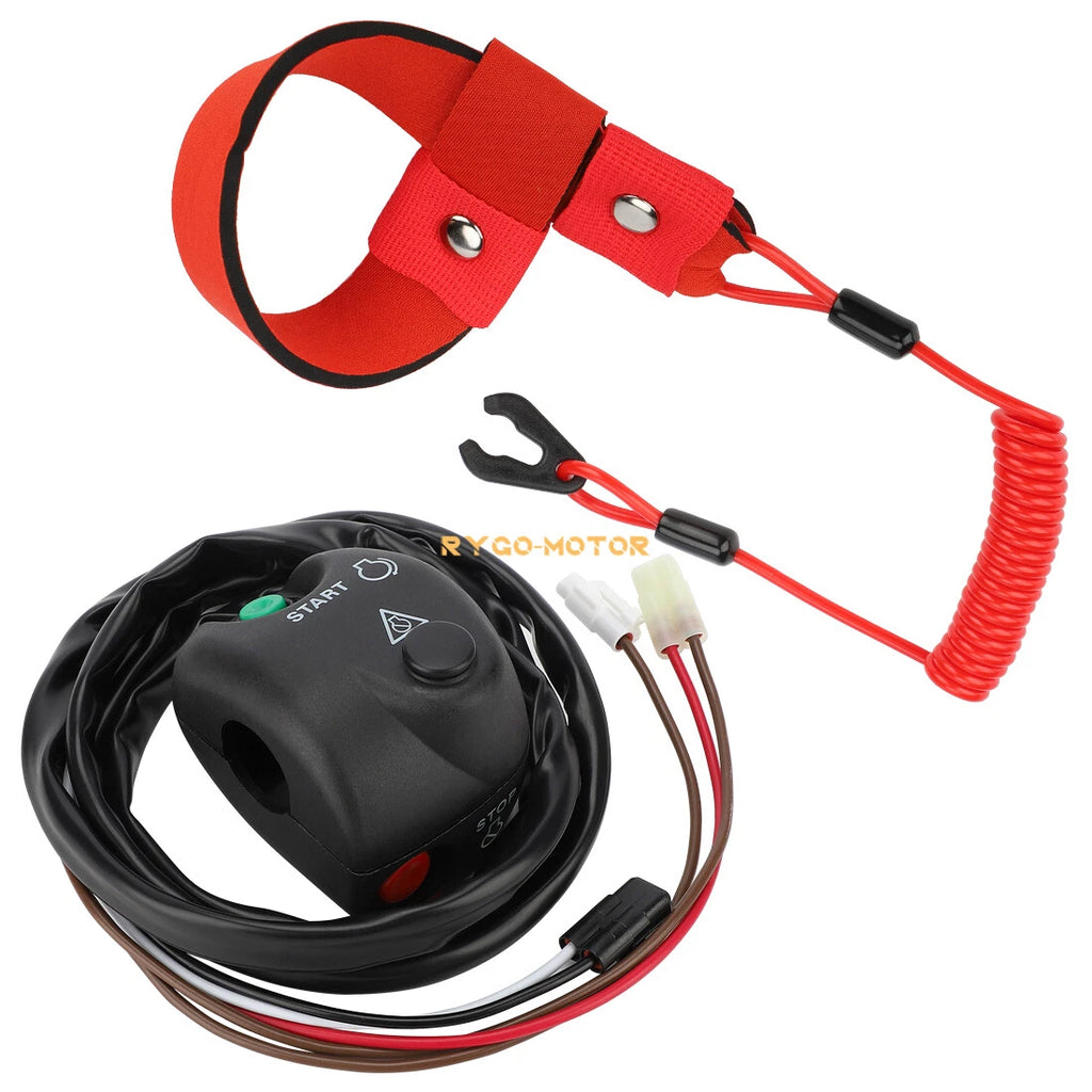 Start Stop Switch Box & Lanyard Key for Yamaha Waverunner XLT1200 (2001–2005)