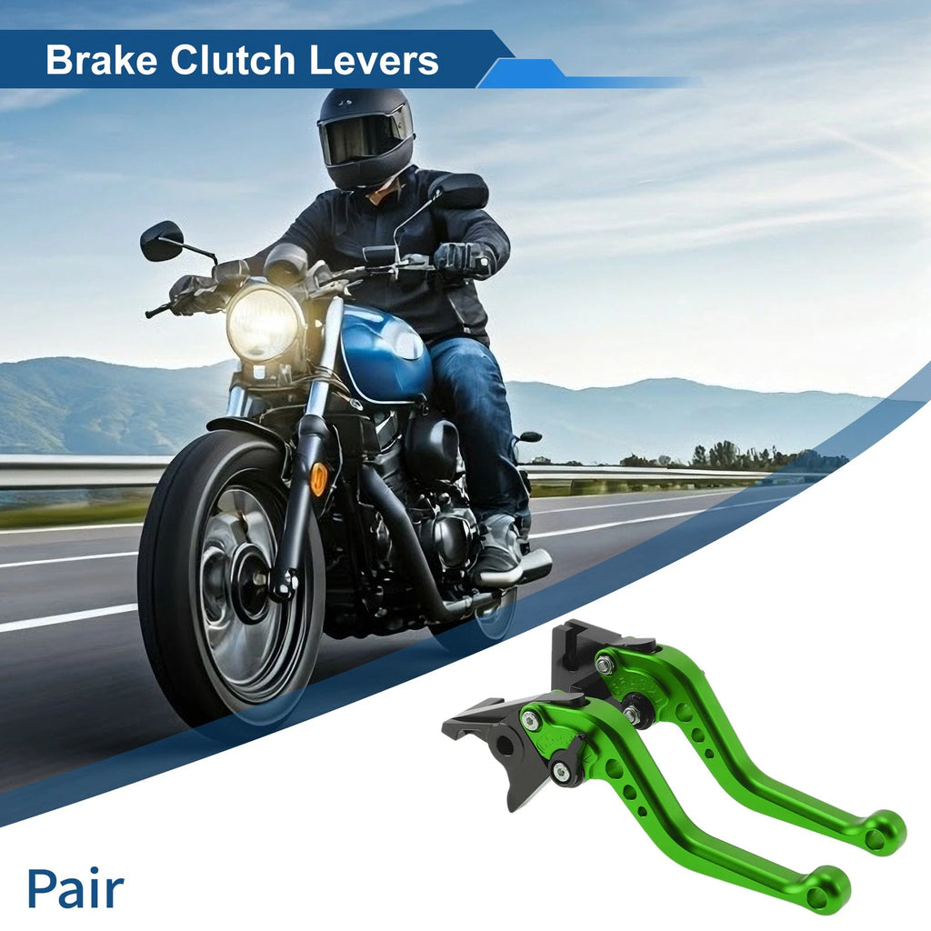 Adjustable Short Brake Clutch Levers for Triumph Trident 660 (2021–2024) Solid Green