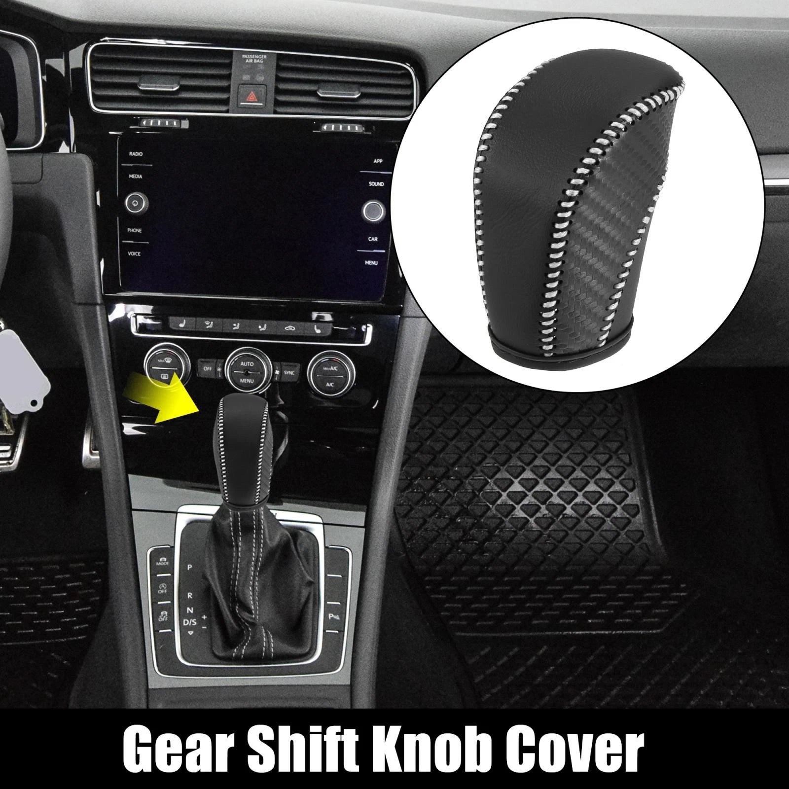 Gear Shift Knob Cover Replacement for Volkswagen Jetta Tiguan (2011–2019)