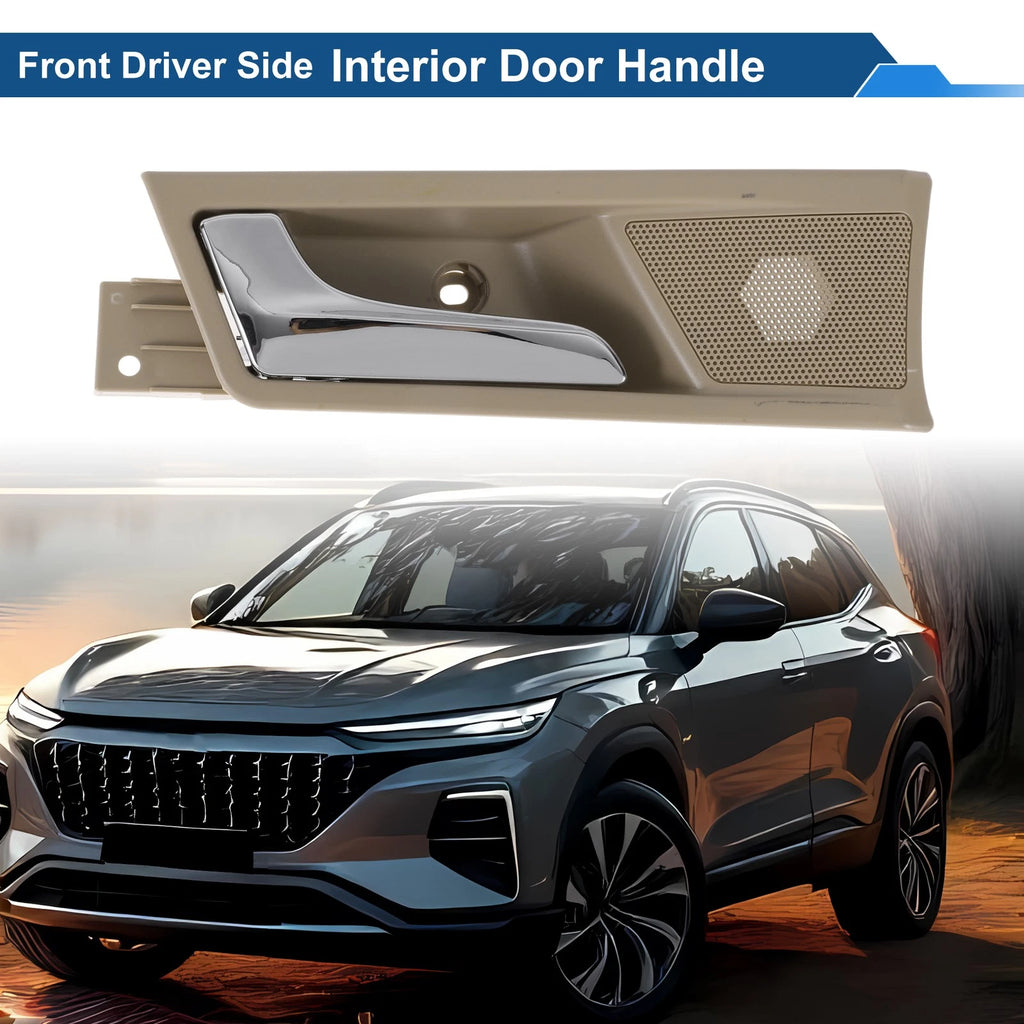 Front Passenger Side Interior Door Handle for Roewe 350 (2012–2015) Beige Chrome
