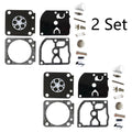 Set of 2 Carburetor Repair Kits for Zama RB-40 RB-85 FS400 450 C1Q-S33 34 35 36