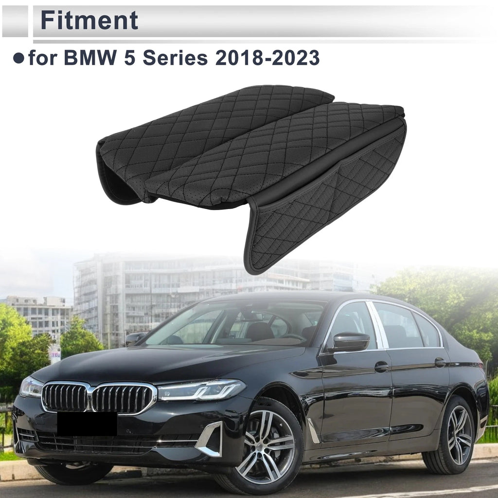 Car Center Console Cover with Storage Bag for BMW 5 Series (2018–2023)