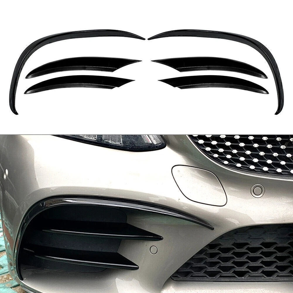 Front Bumper Spoiler Body Kit & Side Skirt for Benz C-Class C200 C260 (2019–2023)