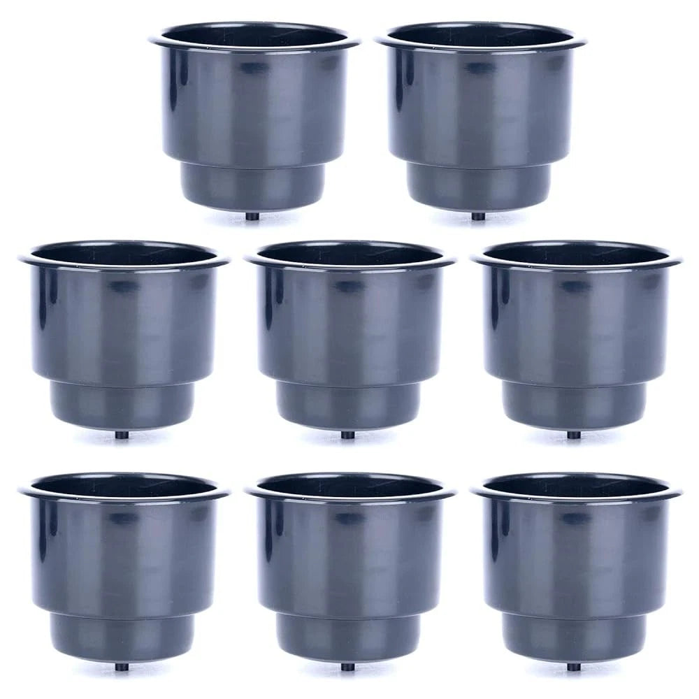 8Pcs Recessed Plastic Cup Holder with Drain Hole for Boat Truck Car