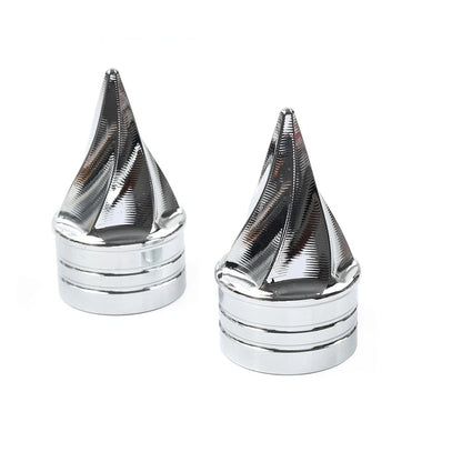 2X Front Axle Cap Nut Covers for Harley Touring Electra Road Glide Road King