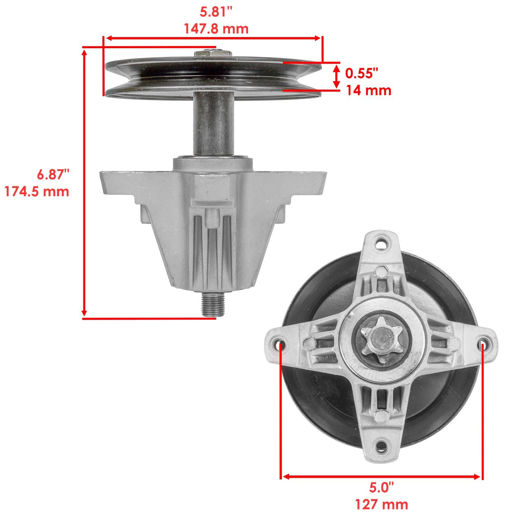 Spindle Assembly Replacement for Troy-Bilt Horse Bronco 42 Inch (2014–2018)