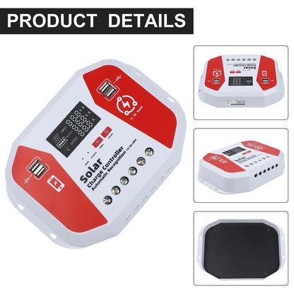 LCD Display Solar Charge Controller 60A for 12V 24V 48V