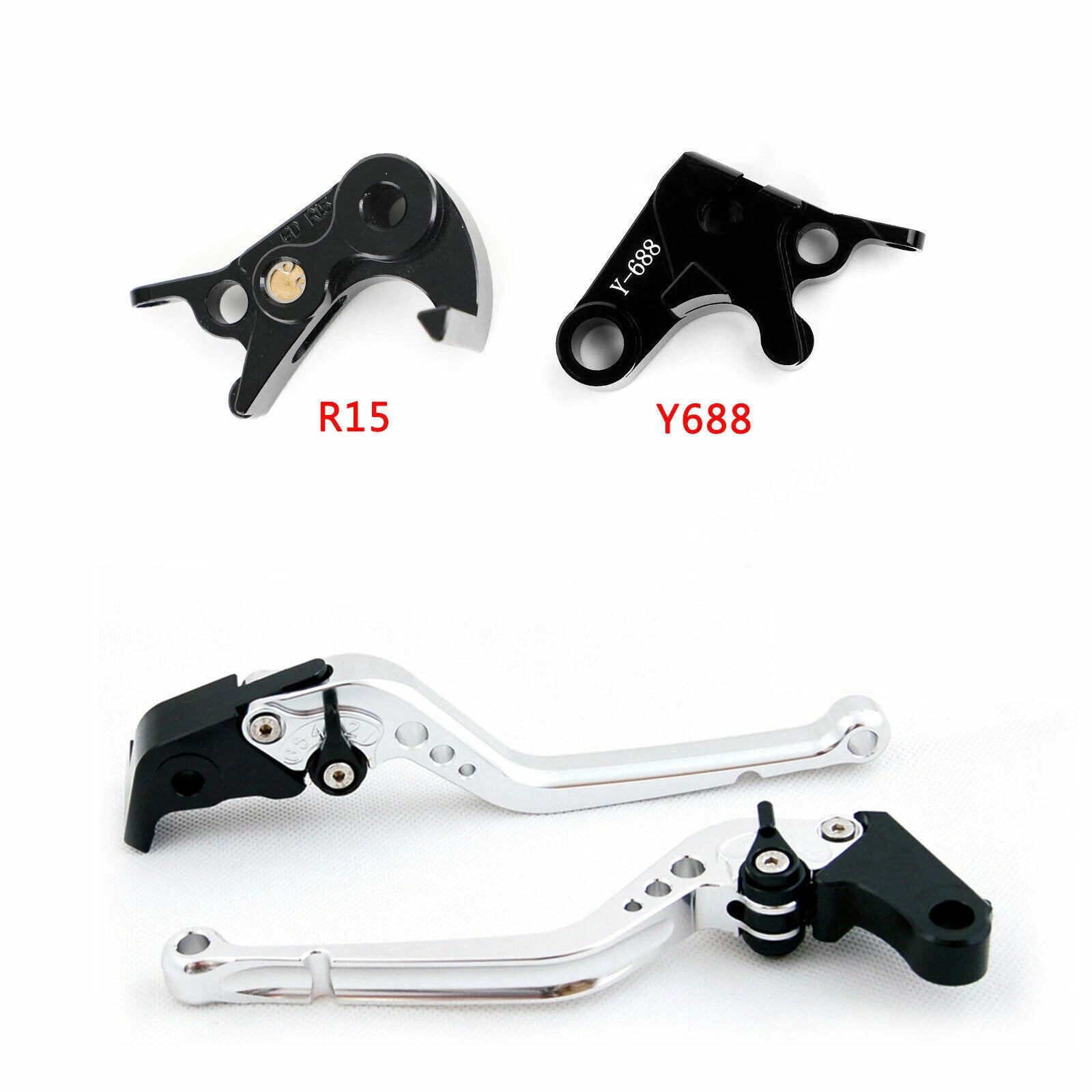 Long Clutch Brake Lever for Yamaha YZF R1/R1M/R1S (2015–2021), YZF R6 (2017–2020) T9