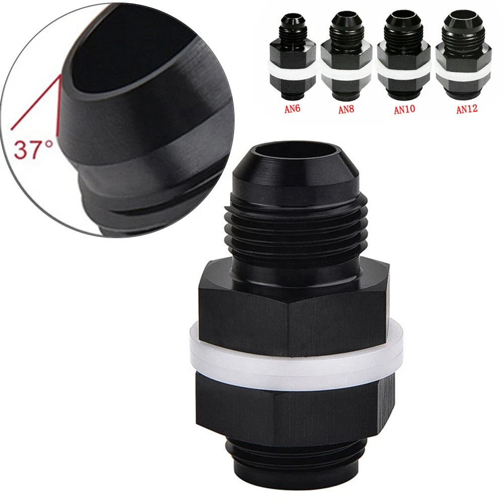 AN6 AN8 AN10 AN12 Flare Fuel Cell Bulkhead Fitting with Washer