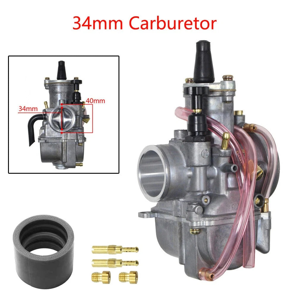 34mm Carburetor for ATV UTV Motorcycle (250cc–350cc)