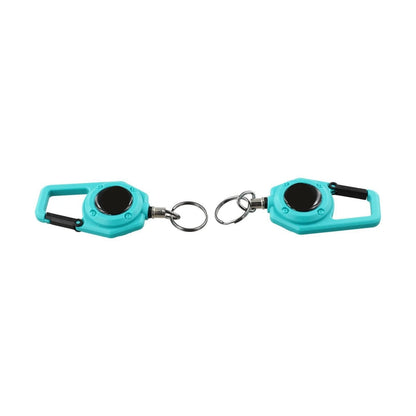 2X Elastic Pull Rope Keychain with Telescopic Buckle for Outdoor Activities