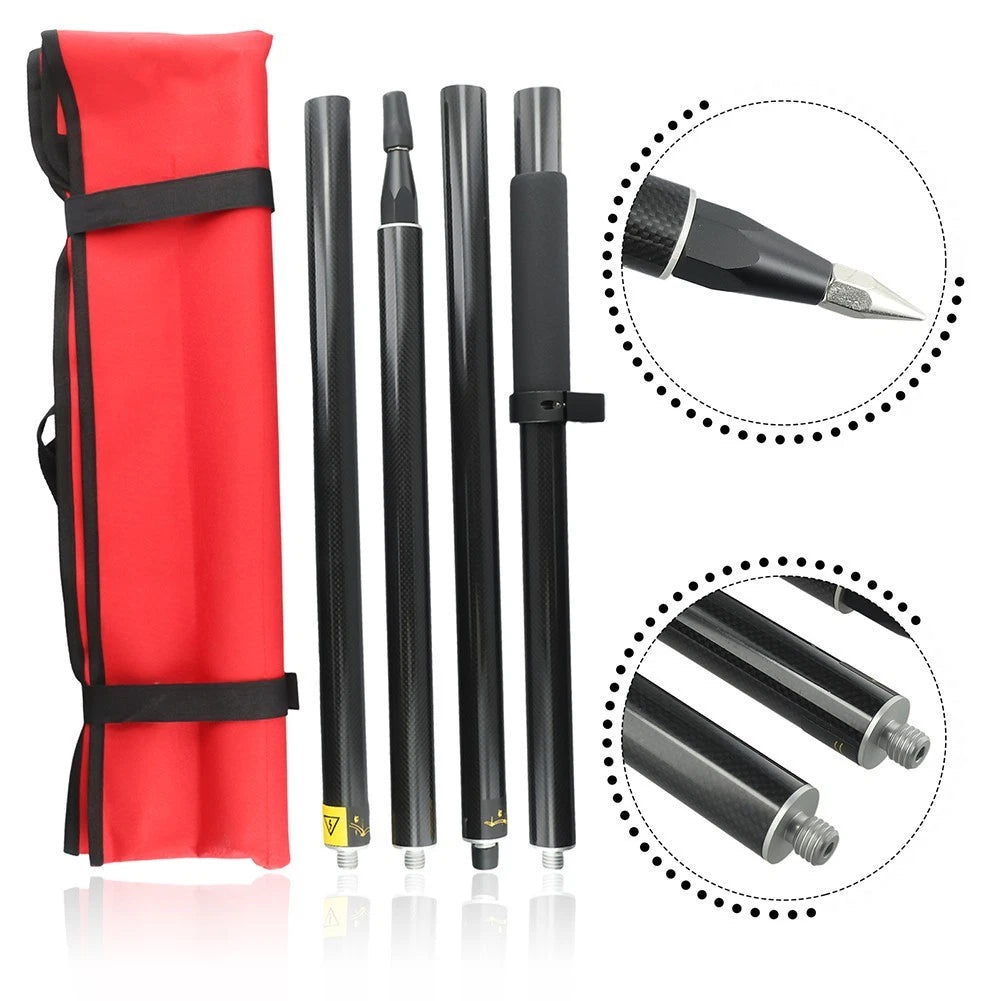 Carbon Fiber Pole for Precise Surveying Measurements