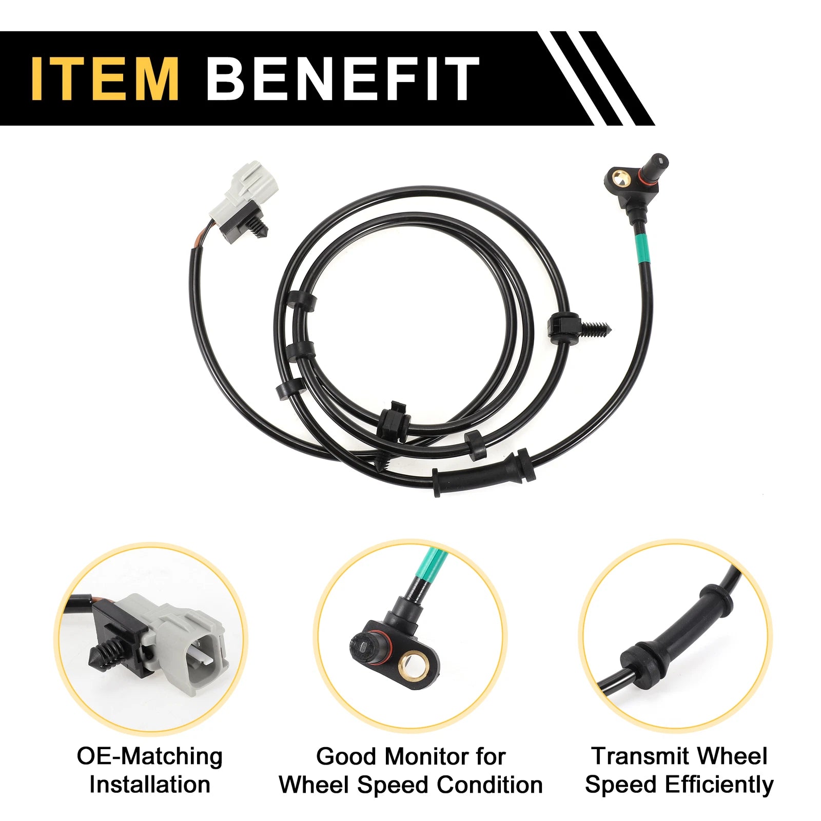 ABS Wheel Speed Sensor No. 5015882AA for Dodge Ram 2500 (2000–2002)