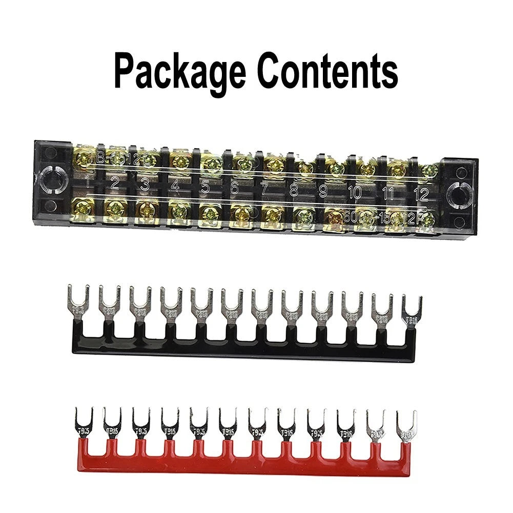 12 Positions Electric Barrier Terminal Block for Universal Applications