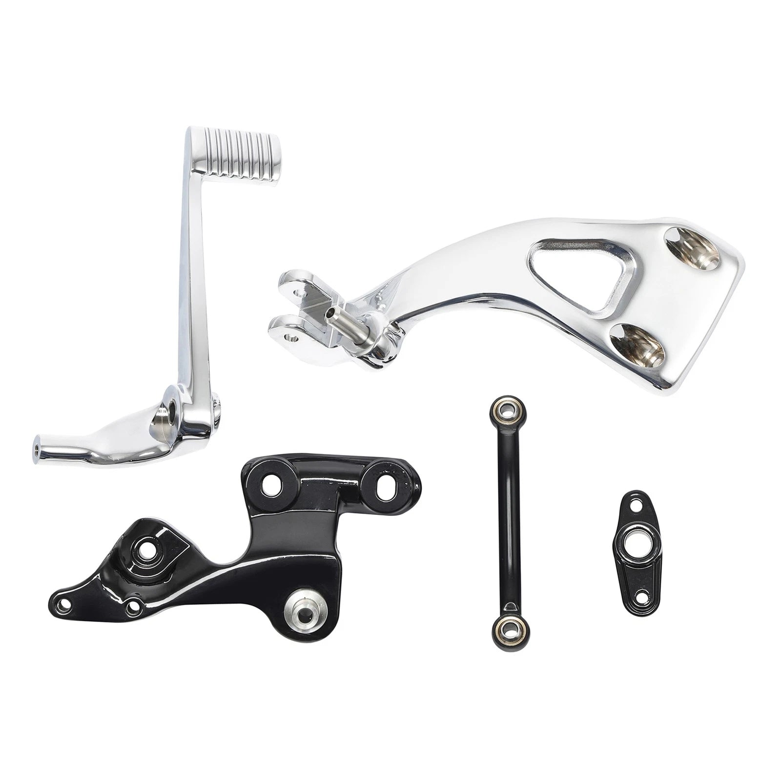 Chrome Mid Controls Brake Side for Harley Fat Bob Sport Glide (2018–2025)
