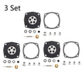 Set of 3 Carburetor Repair Kits for Tecumseh Jiffy Ice Auger 30 & 31 (630978, 630932)