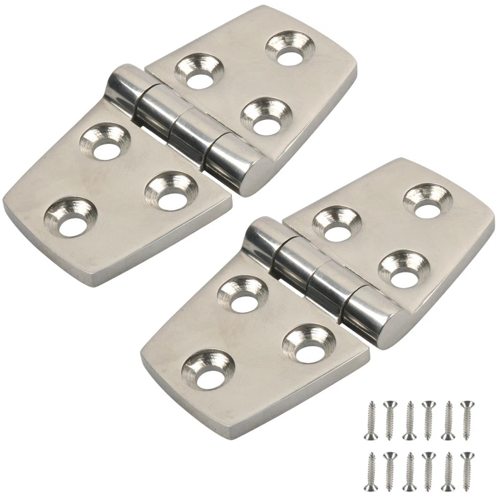 316 Marine Stainless Steel Hinge and Square Pull Hardware Set for Boat